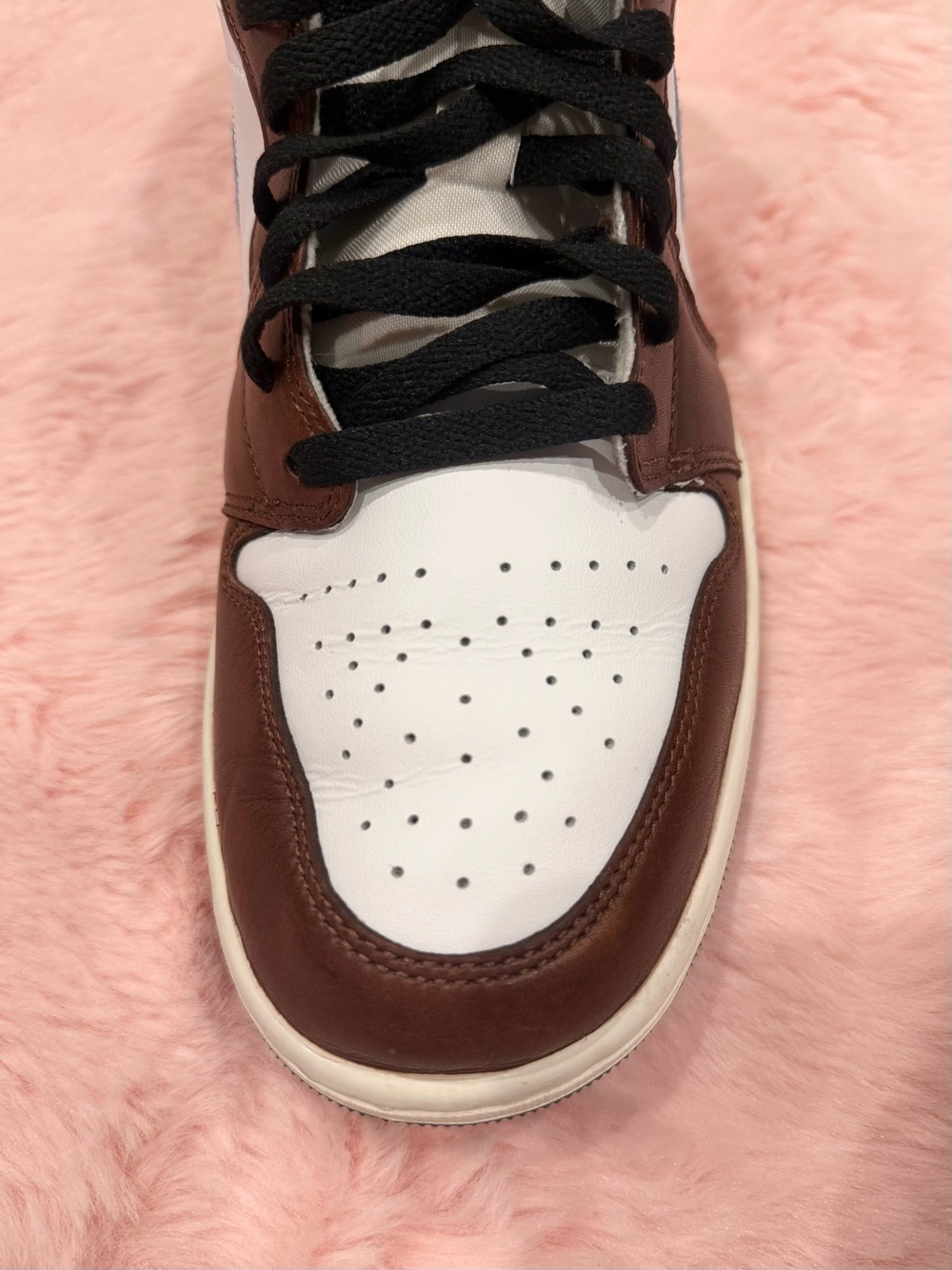 Nike Jordan 1 Low SE Mocha Blue Grey Brown Sneakers - Picture 6 of 7